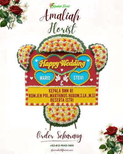 Karangan Papan Bunga Pernikahan di Rumah Duka Ydsp (yayasan Dana Sosial Priangan)